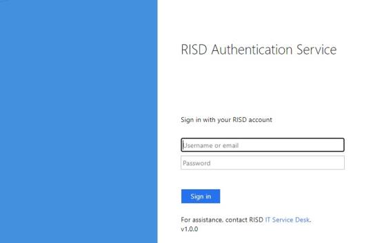 Log in page screenshot for Etrieve