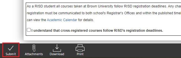 screenshot to show submit button